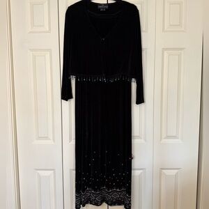 EUC Carole Little dress and cardigan set